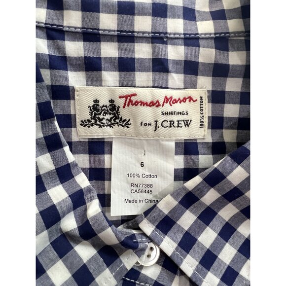 J. Crew Thomas Mason Ludlow Shirt in Blue Gingham - Picture 3 of 3
